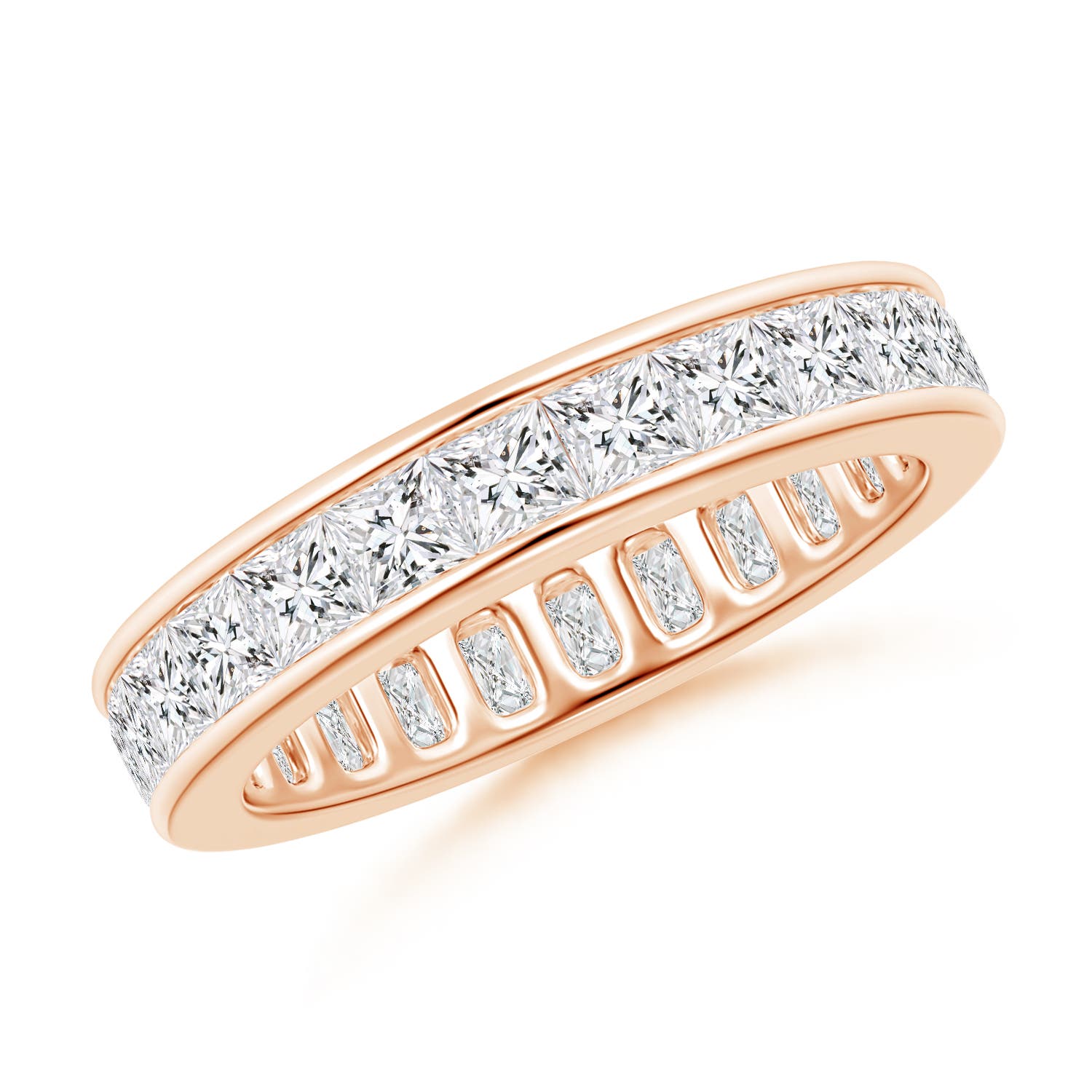 Channel Set Princess-Cut Diamond Eternity Band
