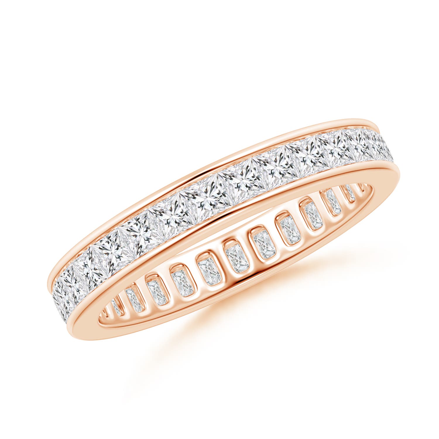 Channel Set Princess-Cut Diamond Eternity Band