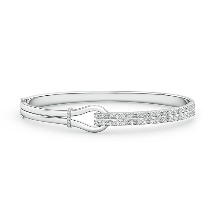 Diamond Encrusted Interlocking Love Knot Bracelet Angara This Item Diamond Encrusted Interlocking Love Knot Bracelet 3 379