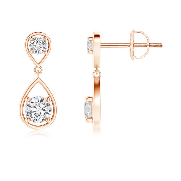 2 Stone Natural Diamond Drop Earrings 14k Gold Ebay 2 Stone Natural Diamond Drop Earrings 14k Gold