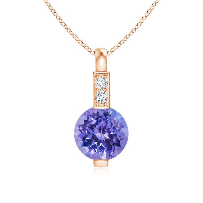 0.51Ctw Tanzanite Solitaire Pendant 
