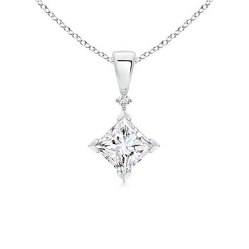 Princess-Cut Diamond Pendant