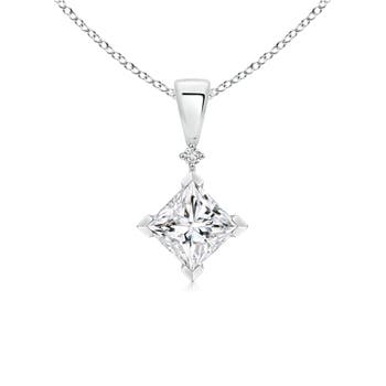 Princess-Cut Diamond Pendant