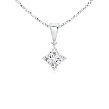 Princess-Cut Diamond Pendant