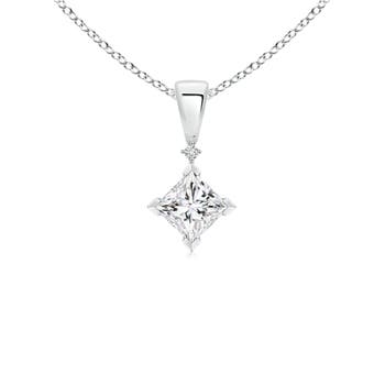Princess-Cut Diamond Pendant