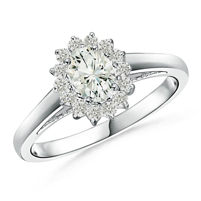 Princess Diana Inspired Moissanite Halo Ring