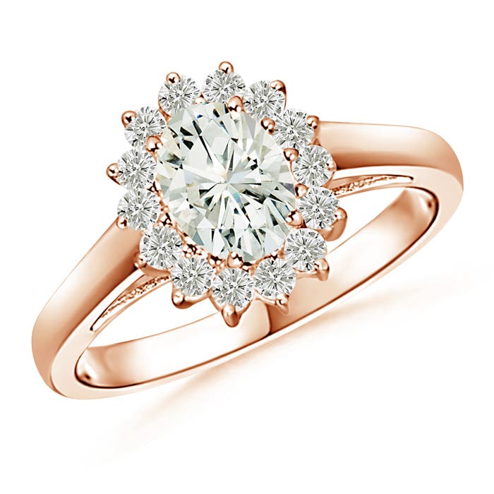 Princess Diana Inspired Moissanite Halo Ring