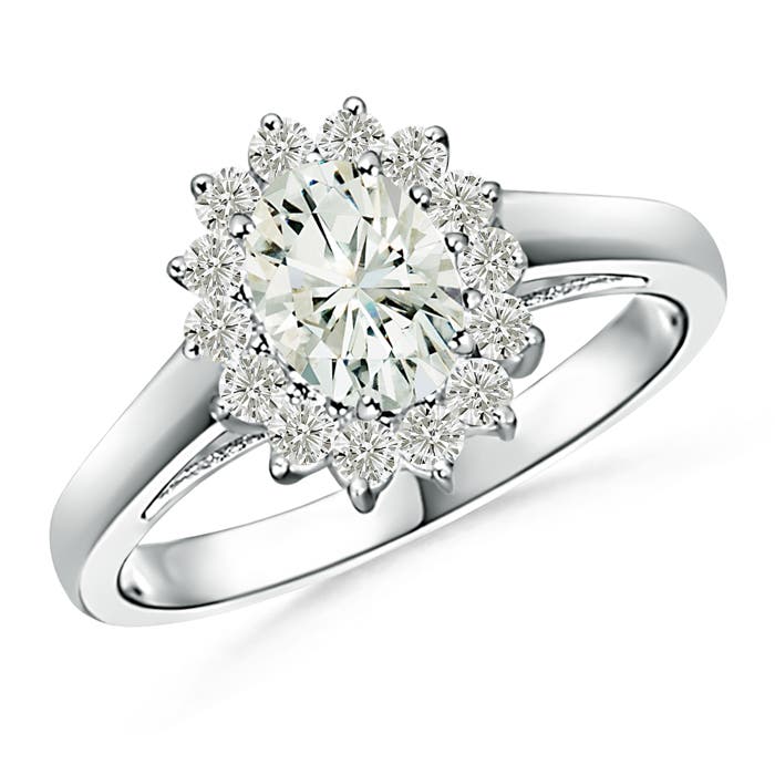 Princess Diana Inspired Moissanite Halo Ring