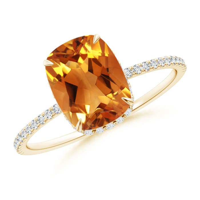 cushion cut citrine