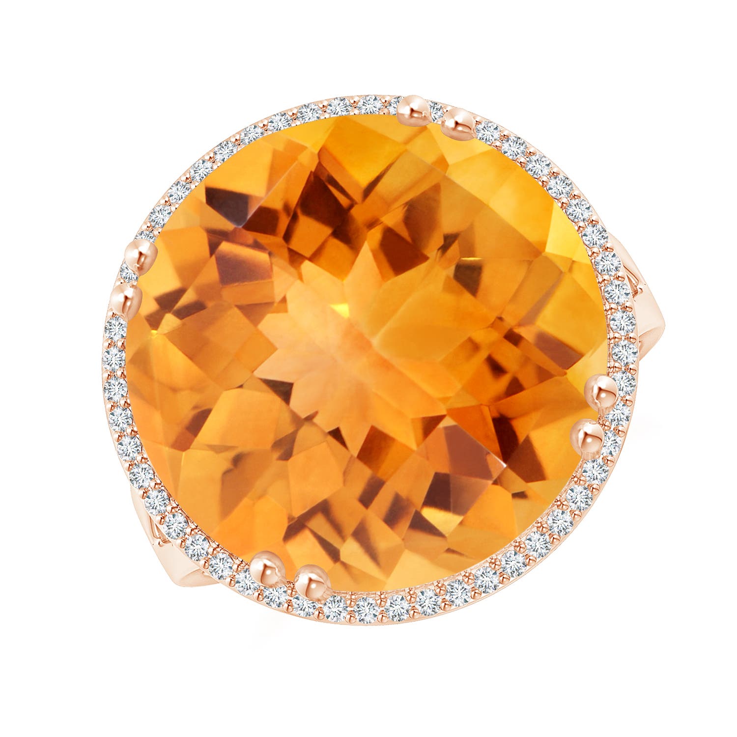vintage citrine cocktail ring