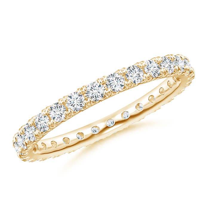 Fishtail Setting Band Fishtail-Set Diamond Eternity Wedding Band | Angara