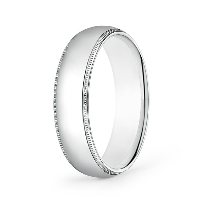 6mm Wide Clic Milgrain Comfort Fit Mens Wedding Band Size 6 13 6mm Wide Clic Milgrain Comfort Fit Mens Wedding